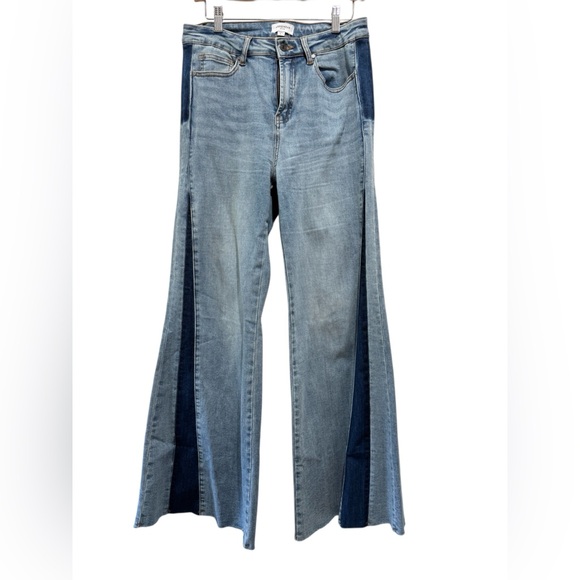 Annie Denim - Annie Blue and Dark Blue Flare Jeans